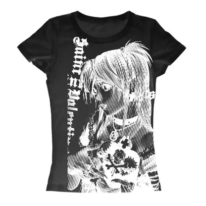 Misa Amane Death Note T-Shirt – Y2K Harajuku Streetwear Graphic Tee