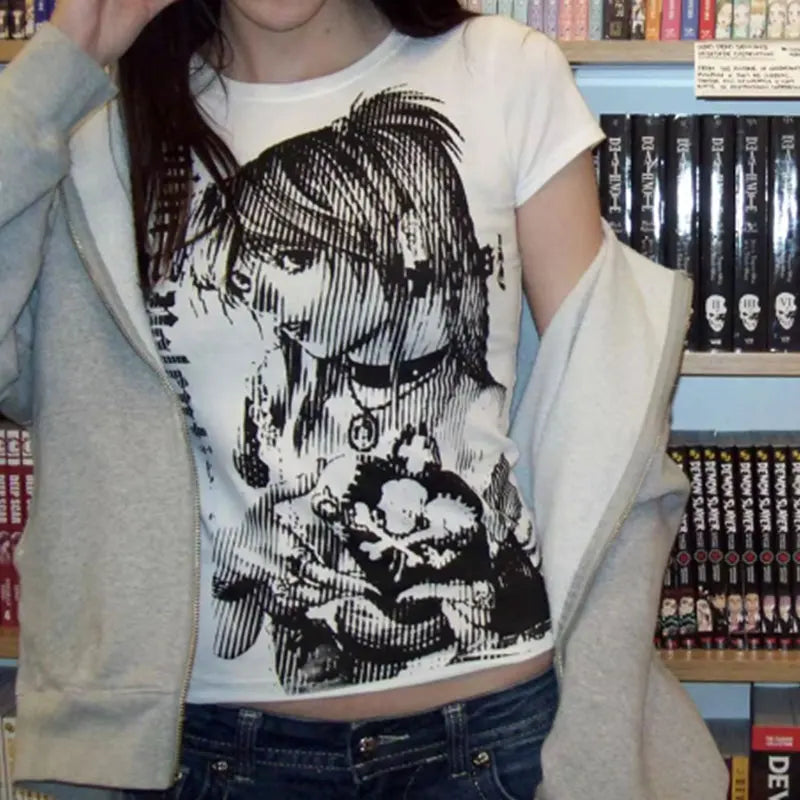 Misa Amane Death Note T-Shirt – Y2K Harajuku Streetwear Graphic Tee