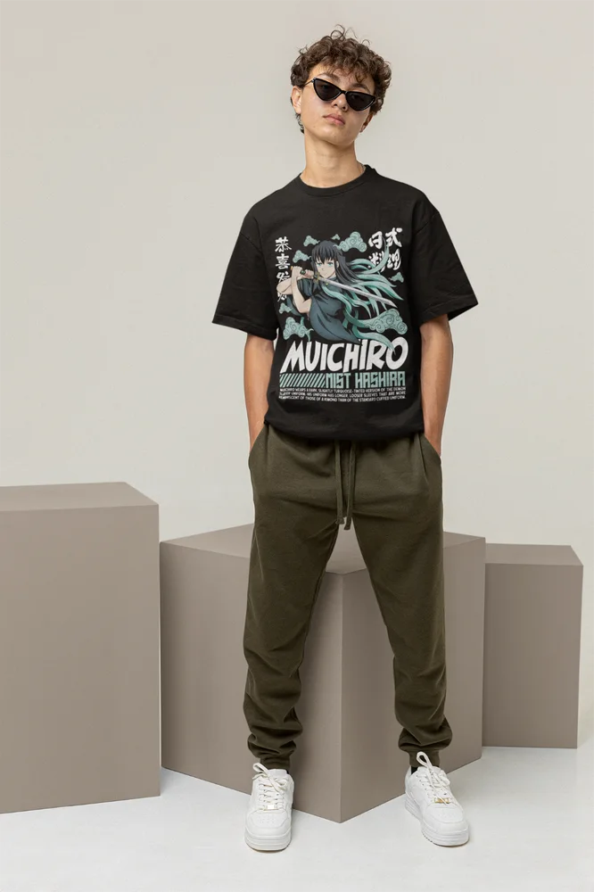 Muichiro Tokito Mist Hashira T-Shirt – Demon Slayer Organic Cotton Tee